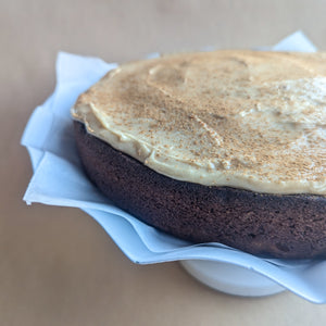 Pumpkin & Ginger Cake with Maple-Miso Icing